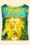 NIKKI SEQUIN TOP - CITRUS - Rosa BloomSS24 - Tops