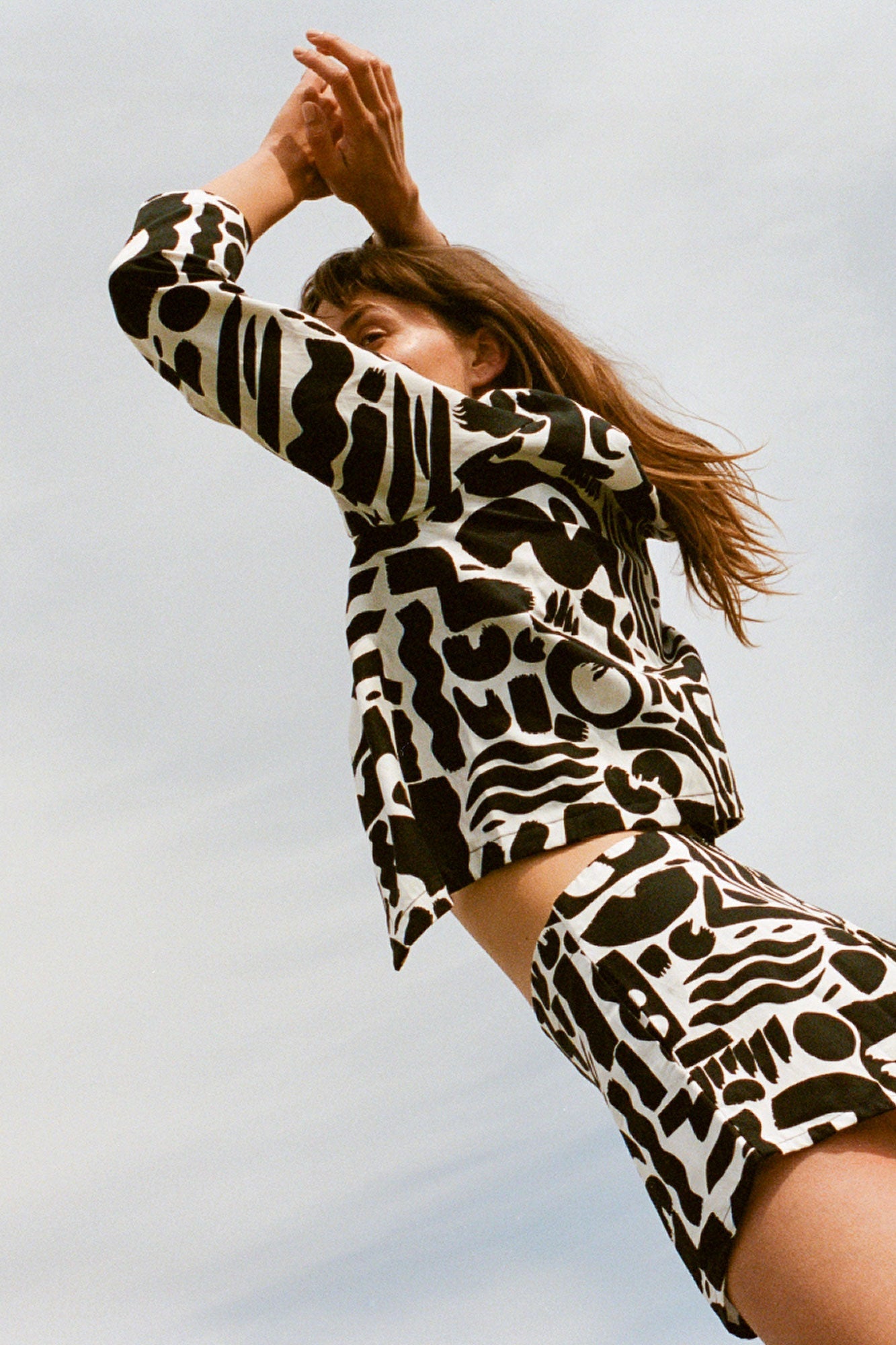 PENNY JACKET - FLOW PRINT - Rosa BloomSS24 - Tops