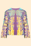 PENNY SEQUIN JACKET - ORCHID - Rosa BloomSS24 - Tops