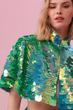 ECLIPSE SEQUIN CAPE - CHAMELEON