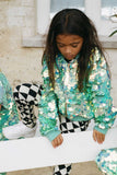 COSMO CHILDREN'S SEQUIN BOMBER JACKET - CHAMELEON