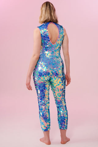 SALE IRIS SEQUIN JUMPSUIT - AMETHYST - Rosa BloomJumpsuits & Leotards