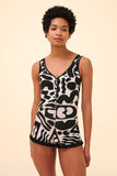 SEA CIRCUS PLAYSUIT - FLOW PRINT - Rosa BloomSS24 - Jumpsuits & Leotards