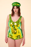 SEA CIRCUS SEQUIN PLAYSUIT - MANTIS - Rosa BloomSS24 - Jumpsuits & Leotards