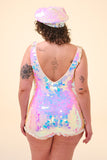 SEA CIRCUS SEQUIN PLAYSUIT - OPAL - Rosa BloomJumpsuits & Leotards