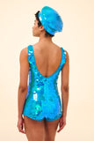 SEA CIRCUS SEQUIN PLAYSUIT - SKY - Rosa BloomSS24 - Jumpsuits & Leotards