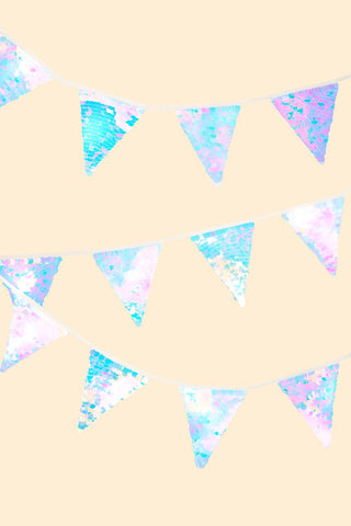 SEQUIN BUNTING - OPAL