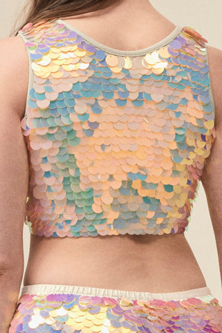 TWINKS - SEQUIN CROP TOP
