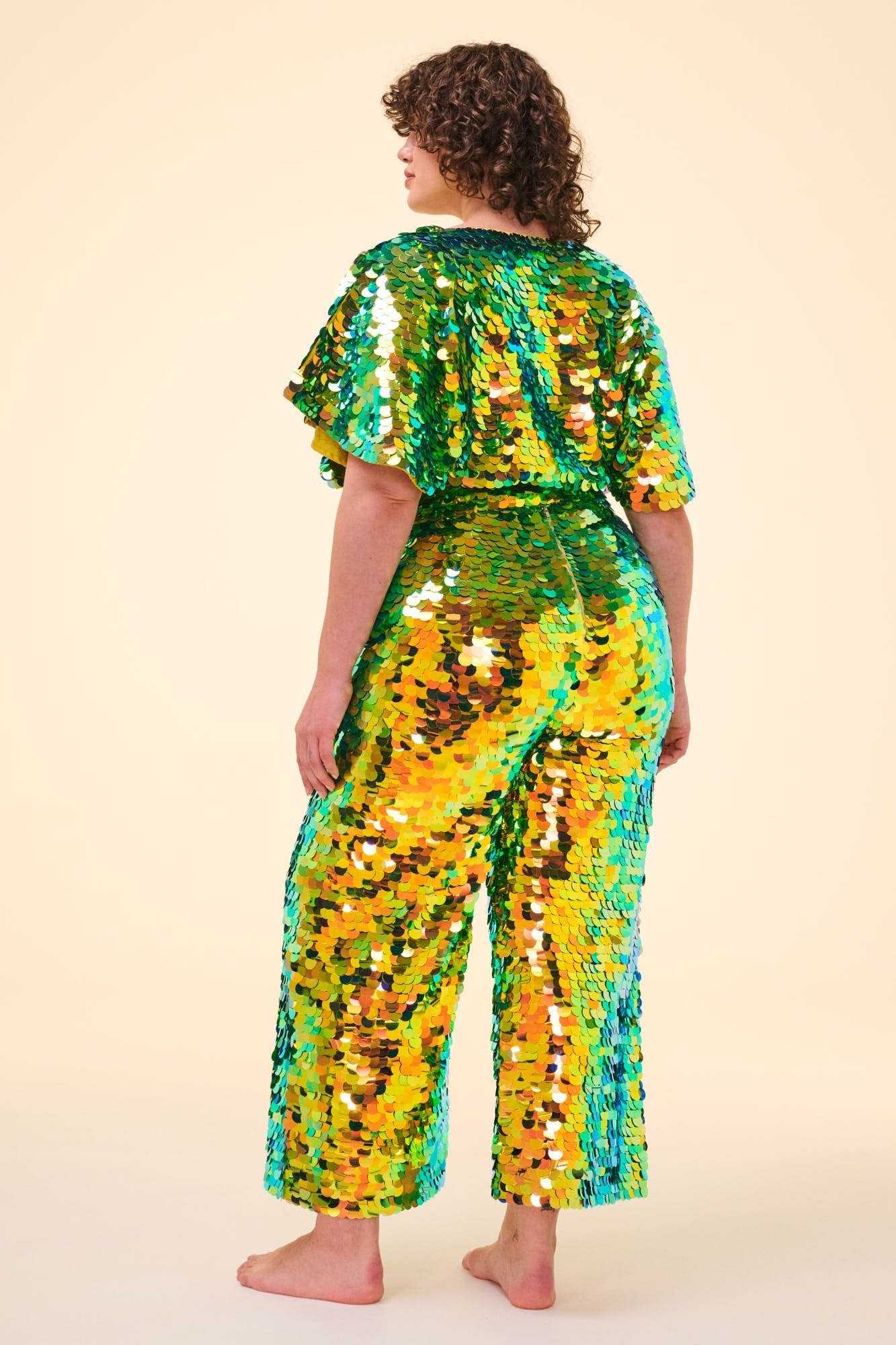 VIVIENNE SEQUIN TROUSERS - CITRUS - Rosa BloomSS24 - Bottoms