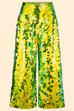 VIVIENNE SEQUIN TROUSERS - MANTIS - Rosa BloomSS24 - Bottoms