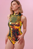 FIFI SEQUIN LEOTARD - EMBER