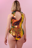 FIFI SEQUIN LEOTARD - EMBER