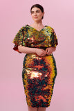 FLORENCE SEQUIN CAPE TOP - EMBER