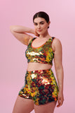 JUNO SEQUIN SHORTS - EMBER