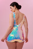 SEA CIRCUS SEQUIN PLAYSUIT - OPAL