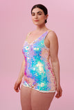 SEA CIRCUS SEQUIN PLAYSUIT - OPAL