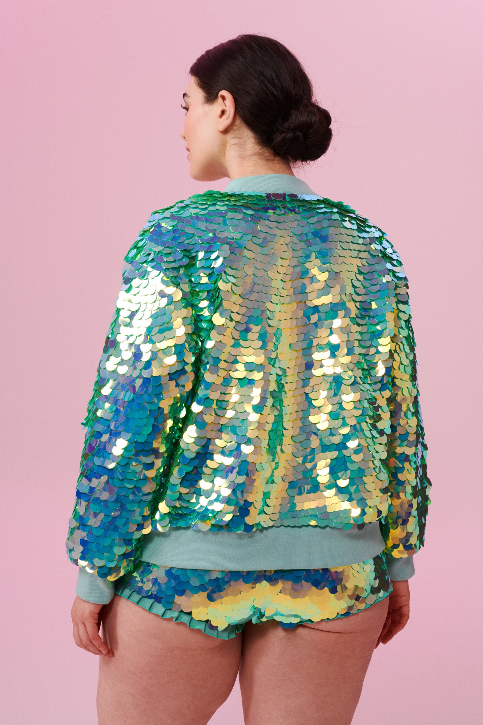 SUPERNOVA SEQUIN BOMBER JACKET - CHAMELEON – Rosa Bloom