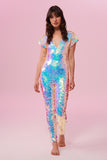 APHRODITE SEQUIN JUMPSUIT - OPAL - Rosa BloomSS22 - Jumpsuits & Leotards